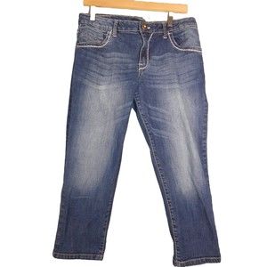 Southpole Womens Denim Capris 15 Jeans Embellished Pockets